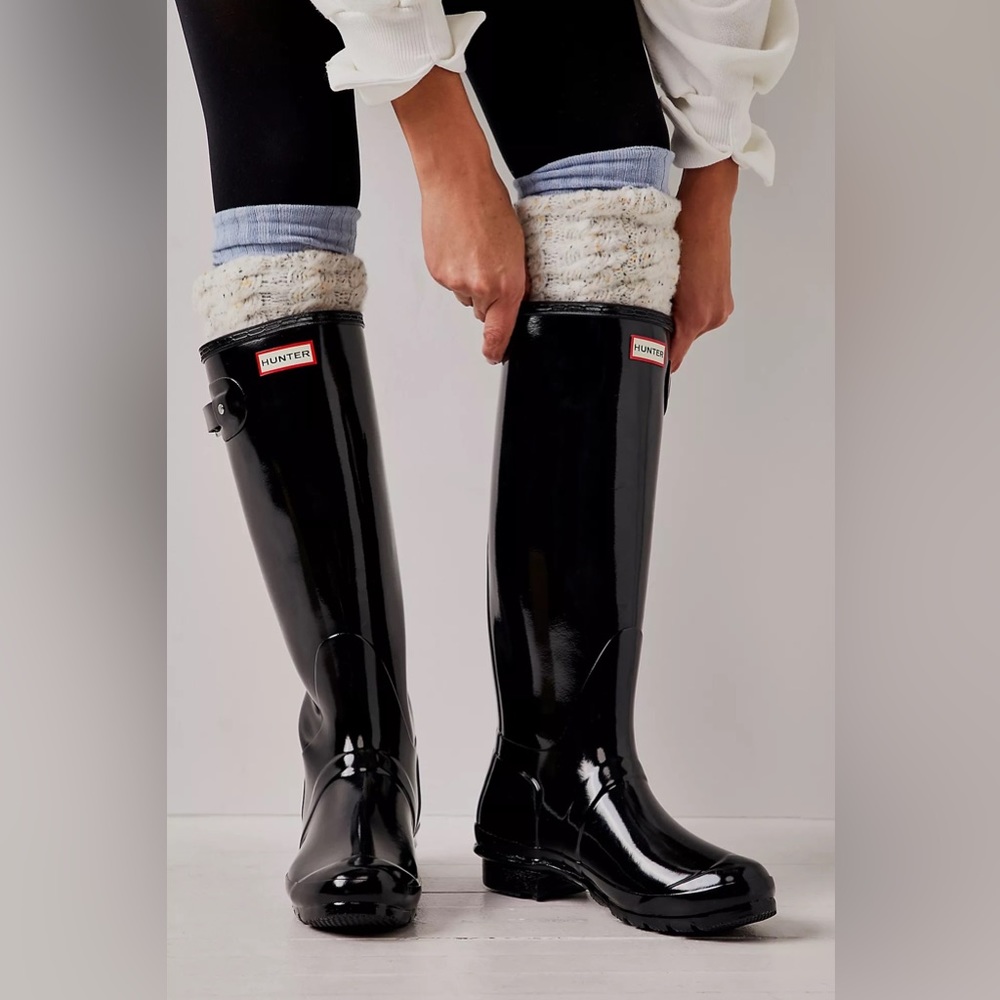 Hunter Women's Original Tall Gloss Rain Boots - Picture 1 of 14